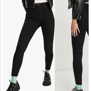 Top shop black Jamie jeans